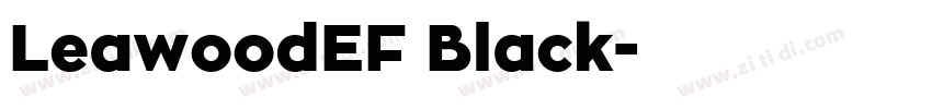 LeawoodEF Black字体转换